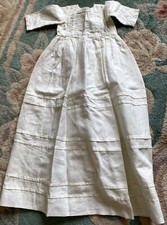 Antique Finest Christening Gown For Bisque Doll Or Early Doll