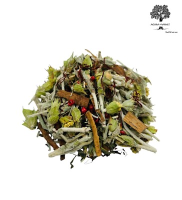 Golden Aegean Saffron Harmony - 25g - 1.95Kg - Premium Herbal Tea Blend