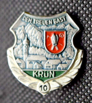 Badge De Ski Autrichien - Telfs 'Dem Treuen Gast' - Pin's Sports D'hiver