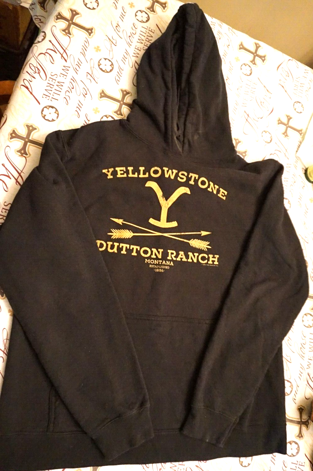 Yellowstone Dutton Ranch Logo Licensed Adult Hoodie or Sweatshirt  Medium