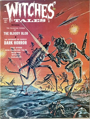 Witches Tales Magazine  # 4   Vol 3    VERY FINE     Aug. 1971    Bruck cover
