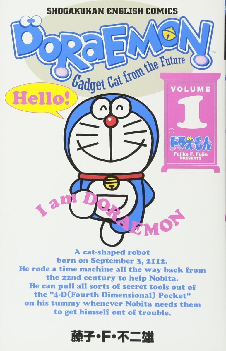 Doraemon in English and Japanese 1-10 Comics Manga Book Set Doraemon in English and Japanese 1-10 Comics Manga Book Set