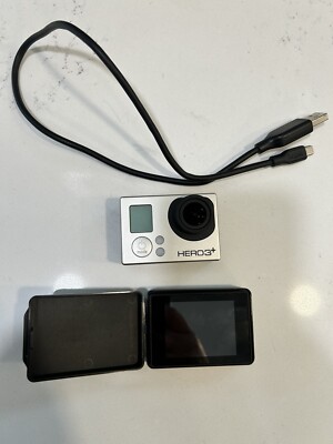 GoPro Hero 3 Plus Silver Edition with LCD Touchscreen + Extras! Great Condition