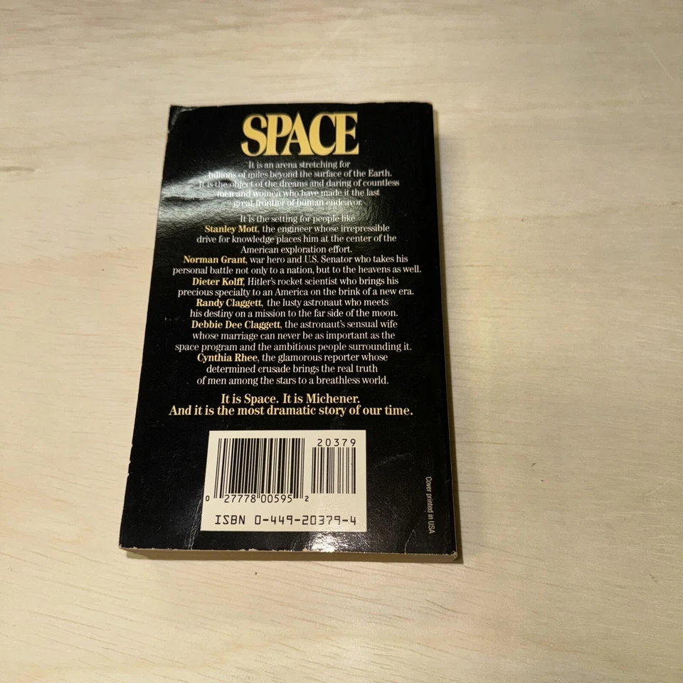 Space James A. Michener 1983 Paperback Book Novel - Image 2 of 3