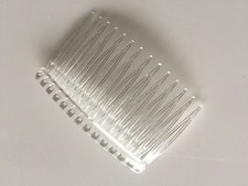 1X Women Lady Bride Bridal Veil hair head plastic DIY accessory clear Comb