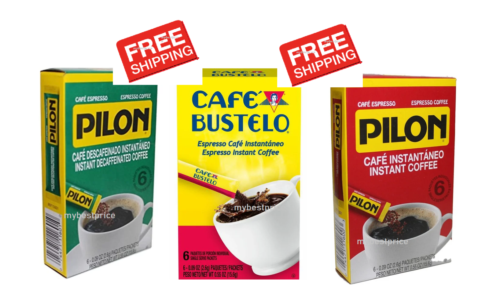 Instant espresso coffee * Pilon Decaf, Pilon, Bustelo * EXP / 2025 eBay