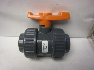 GF PIPING SYSTEMS 161375019 PVC Ball Valve,Union,Socket/FNPT 1 inch