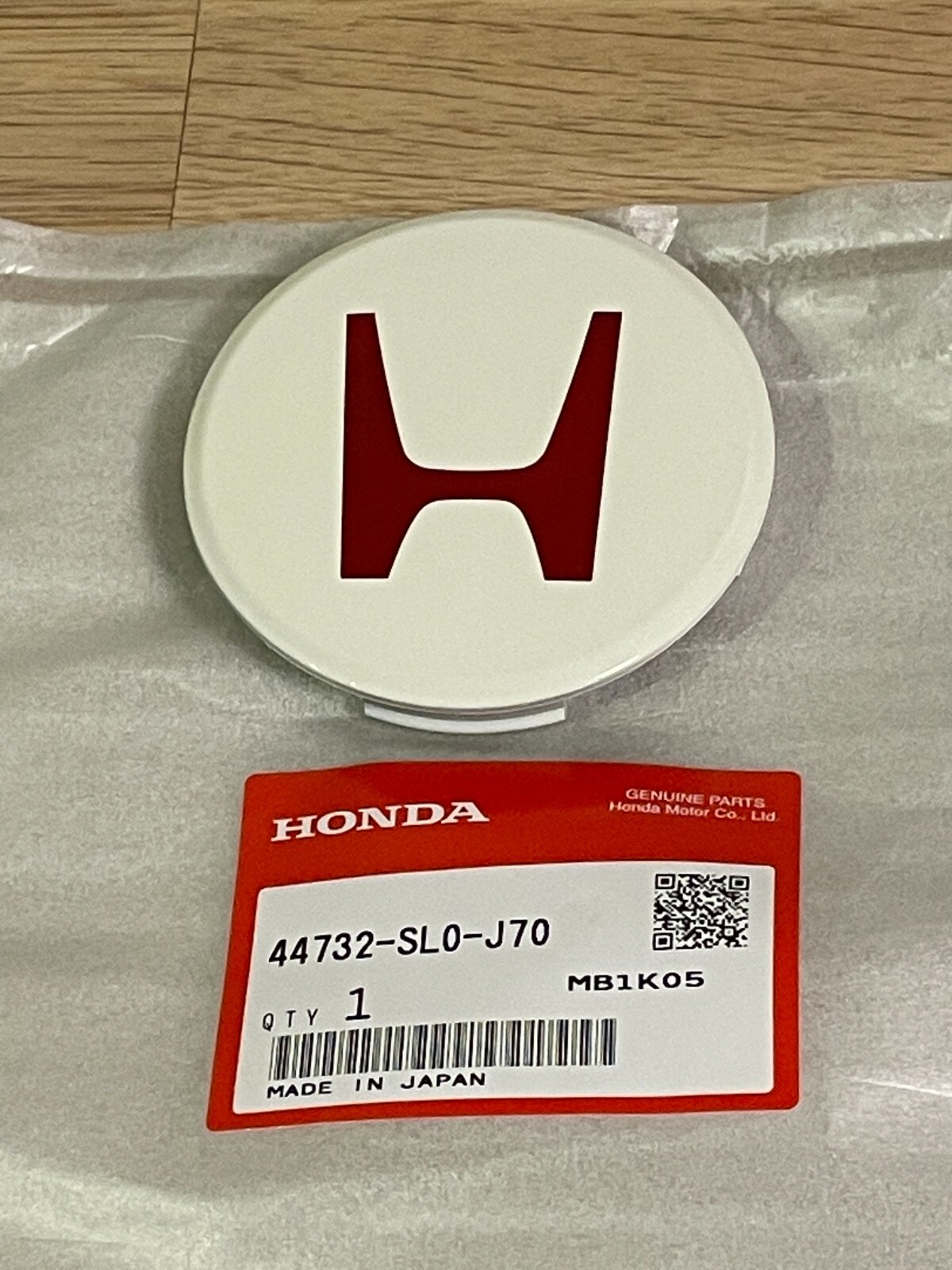 Acura Genuine Integra DC2 Honda Civic EK9 Type R White Wheel Center Cap