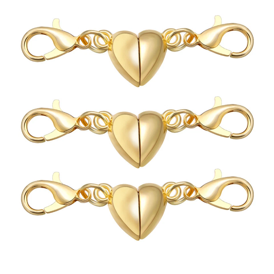 1 pieza Corazón Cierres Magnéticos Collar Pulsera Extensor Cierre Conectores Hallazgos Foto 4 de 4