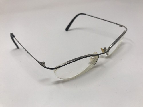 Nine West Eyeglasses OY42 Shiny Black Zebra 50-19-130mm Half Rim WOMENS EY77