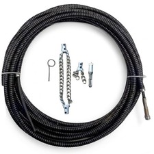 32.8 Ft FlexShaft Sewer Descaling Chain, Rotary Cable Sewer Dredge Drilling ...
