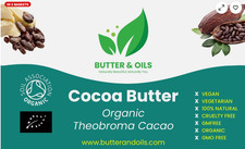 Raw Cold-Pressed Cocoa Butter – Best for Hair Growth, Stretch Marks, DIY (1kg)