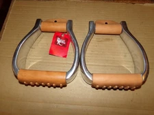 NOS Set Billy Royal Engraved Aluminum Stirrups