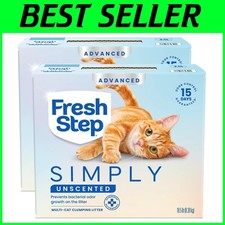 Odor Control Clumping Cat Litter, Unscented, 37lb 2x18.5lb 