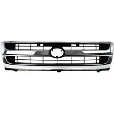 Grille Assembly For 97-00 Toyota Tacoma Chrome Shell W Black Insert Plastic 2wd