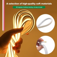 12V 24V Flexible Neon LED COB Strip Light Waterproof Tape Kitchen Cabinet Lights