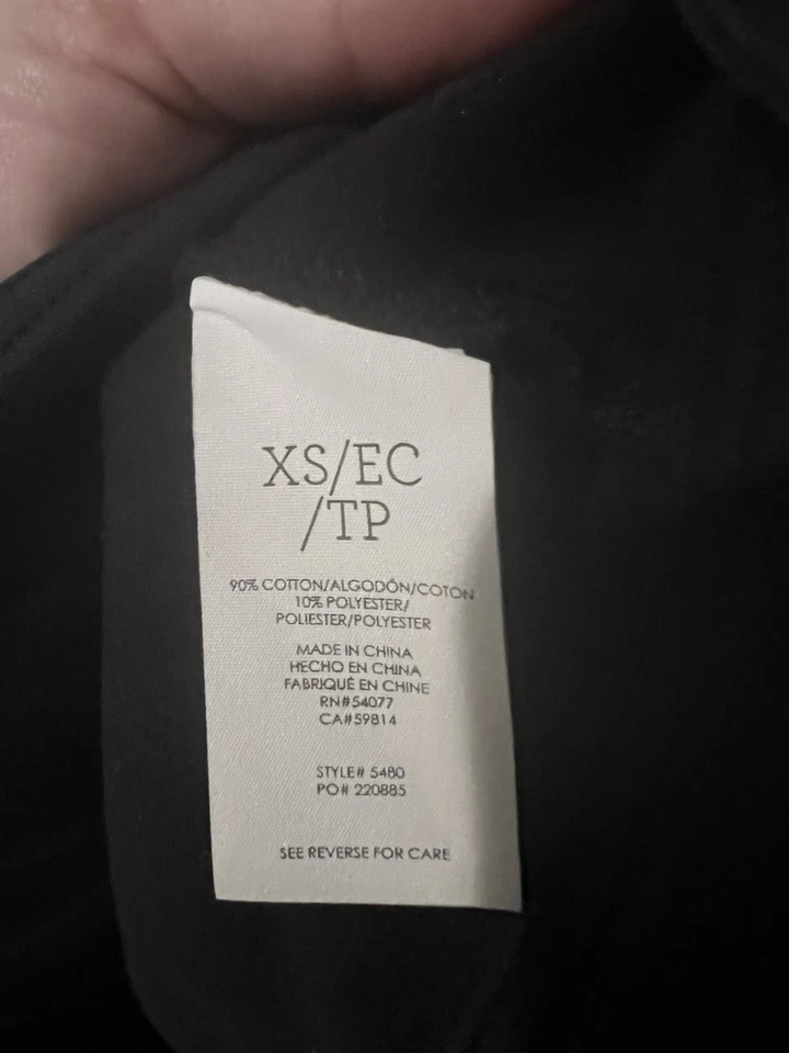 Blazer Cabi 5480 para mujer XS negro alrededor del reloj chaqueta tejida elástica cremallera profesional Foto 4 de 4