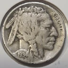 1934-D Buffalo Nickel - F **Low Mintage: 7,480,000** (Lot #3)