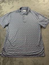 PGA TOUR Polo Shirt Mens XL Pro Series Athletic Fit Golf Stretch Allover Print