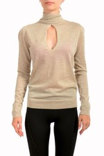 Tom Ford Women's 100 Cashmere Knitted Turtleneck Keyhole Sweater US L IT 44