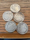 Walking Liberty Half Dollars 50c Set Of 5