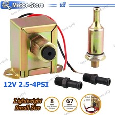 12V Volt 2.5-4PSI Universal Fuel Pump Electric Inline Low Pressure Gas Diesel US
