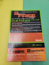 Original Xbox Live 2 Month Trial Unused Codes UNSCRATCHED