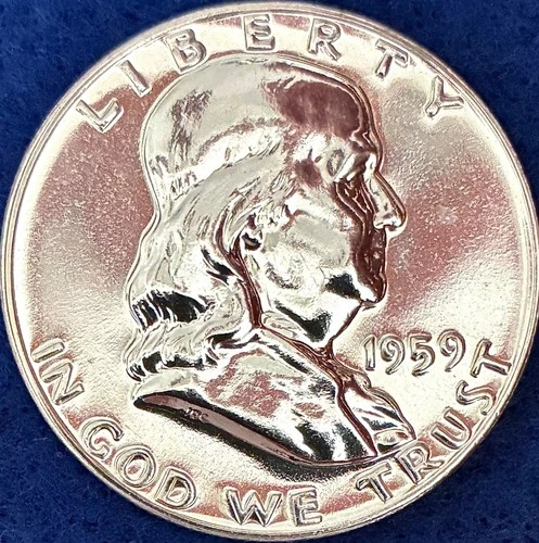 1959 Franklin Silver Half Dollar Ch Proof