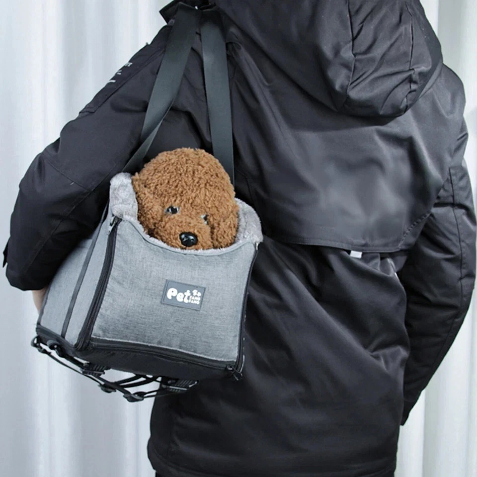 Asiento de coche para perros pequeños asiento elevador para perros seguridad para perros Foto 4 de 4