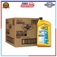 Pennzoil Platinum Euro Full Synthetic 5W-40 Motor Oil, 1 Quart (6 Pack) 216.60 per gallon
