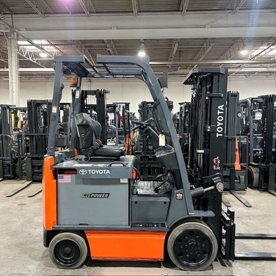 2022 Toyota 8FBCU25 5000lb Used Forklift Triple Mast Sideshift 3056 Hours