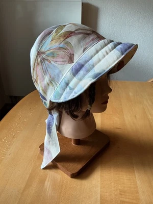 Unisex Piratentuch Bandana Schild vanille bunt Gr. M-L handgenäht bei Chemo neu - Bild 1 von 4