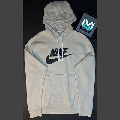 Nike NSW Club Graphic Pullover Hoodie Light Bone Men s Medium BV2973-073