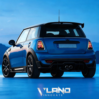 VLAND LED Smoked Tail Lights W/Startup For 2007-2013 Mini Cooper R56 R57 R58 R59