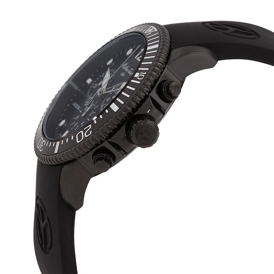 Reloj para hombre Mathey-Tissot Lagoon cronógrafo cuarzo esfera negra H123CHLNN Foto 2 de 3