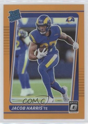 2021 Panini Donruss Optic Rated Orange Prizm 57/199 Jacob Harris Rookie RC pe8