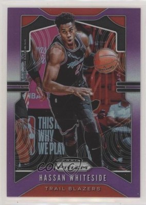 2019-20 Panini Prizm Purple Prizm 25/75 Hassan Whiteside #151 z0q