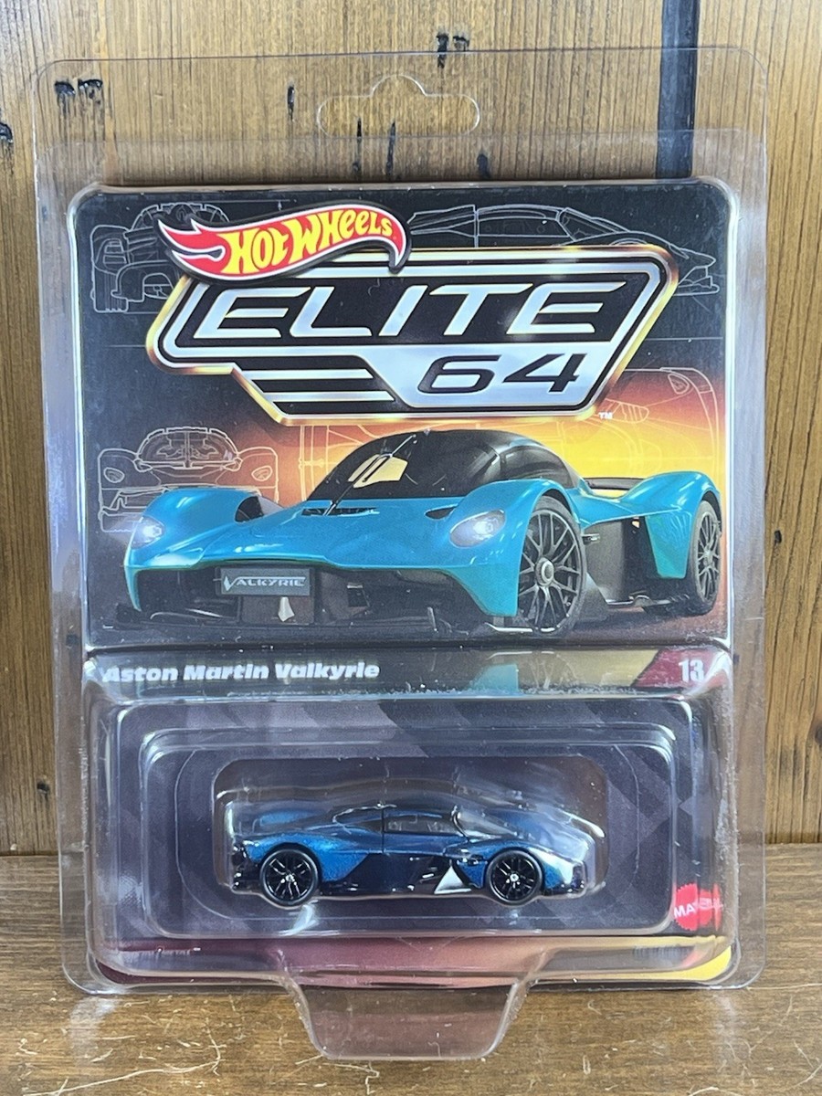 Hot Wheels Elite 64 Aston Martin Valkyrie Blue | eBay