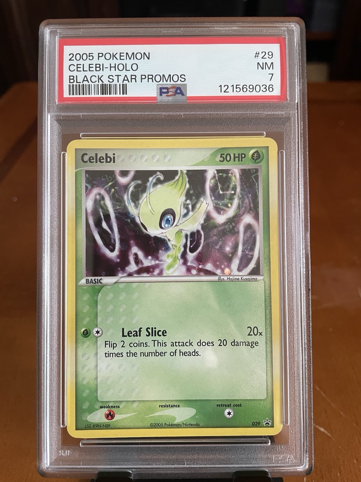 2005 Pokemon Black Star Promo Celebi Holo #29 PSA 7