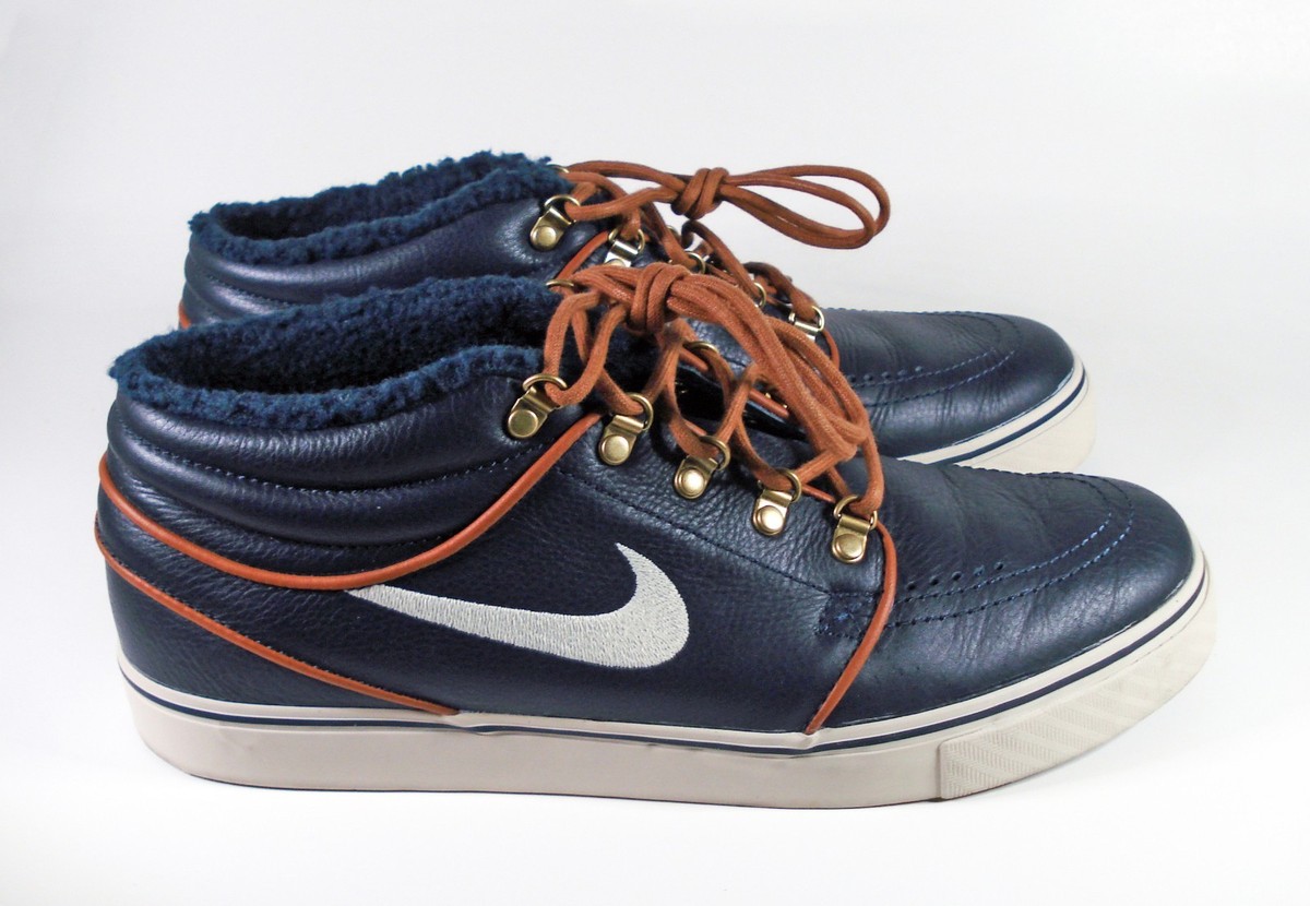 Nike Zoom Stefan Janoski Mid PR Blue Leather Obsidian Birch  display picture 3