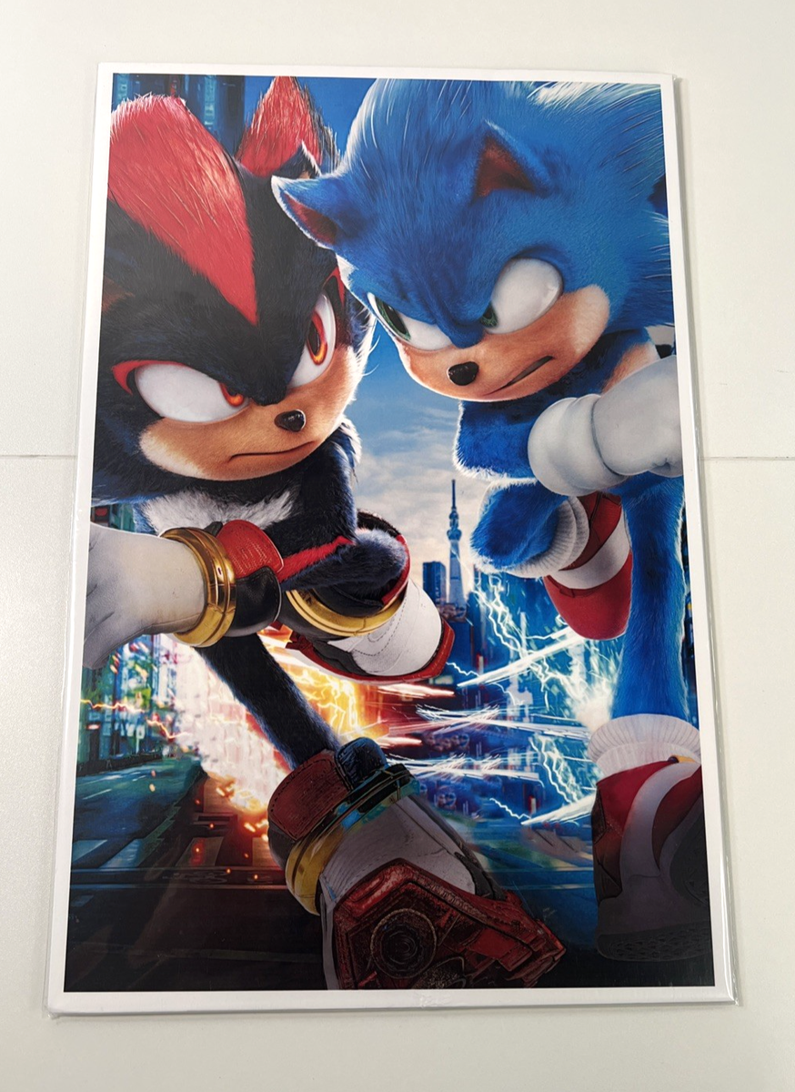 CELINE Hedi Slimane Sonic 額装済み ポスター Sonic the Hedgehog 11 x 17 inches Poster (NEW!) Sonic vs. Shadow