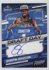 2023 Panini Prestige Draft Day Signatures Quentin Johnston #DDS-QJ Auto n0c