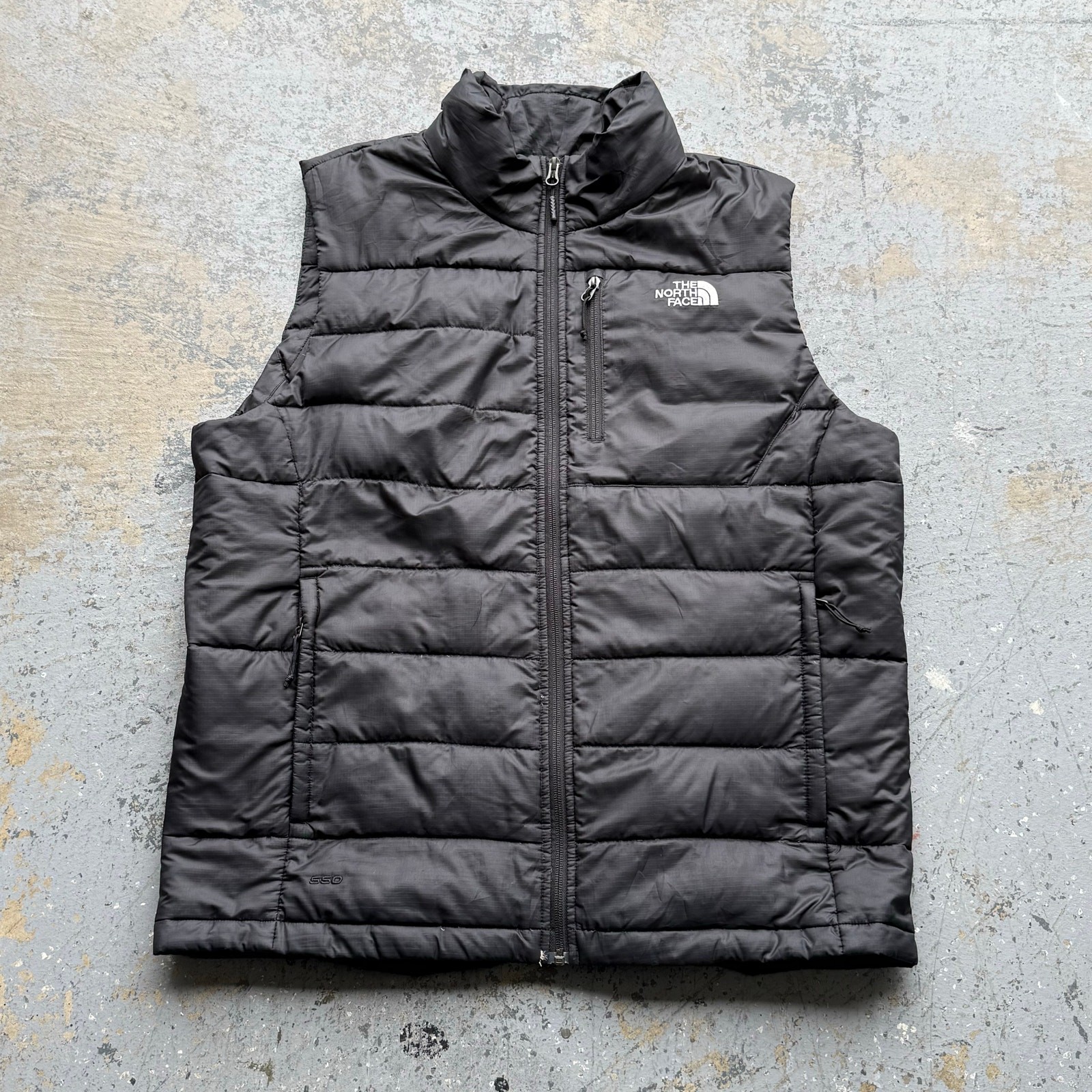Y2K Vintage The North Face 550 Down Puffer Vest in Black