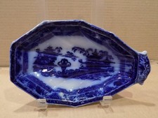 Antique Flow Blue 8 1/2