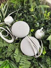 Google Home Mini Smart Assistant Speaker Chalk White, Bluetooth, Charger