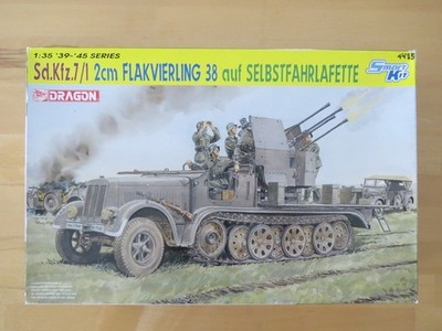 Dragon 6525, Sd.Kfz.7/1 2cm Flakvierling 38 auf Selbstfahrlafette, 1:35