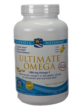 Nordic Naturals Ultimate Omega 3 180ct 1280mg Omega-3 EPA DHA, Exp 06/26