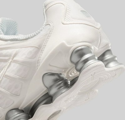 Nike Shox TL Sail White Silver AR3566-103 Women's Sneakers Shoes