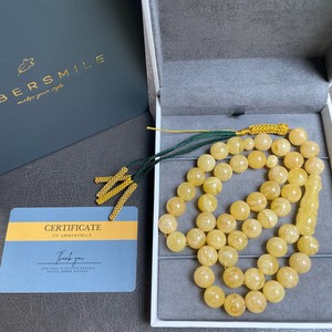 Large Cognac Amber Necklace | Luxury Brown Baltic Amber Necklace