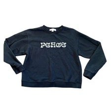 Spiritual Gangster Peace Sweatshirt Women’s S Black Comfort
